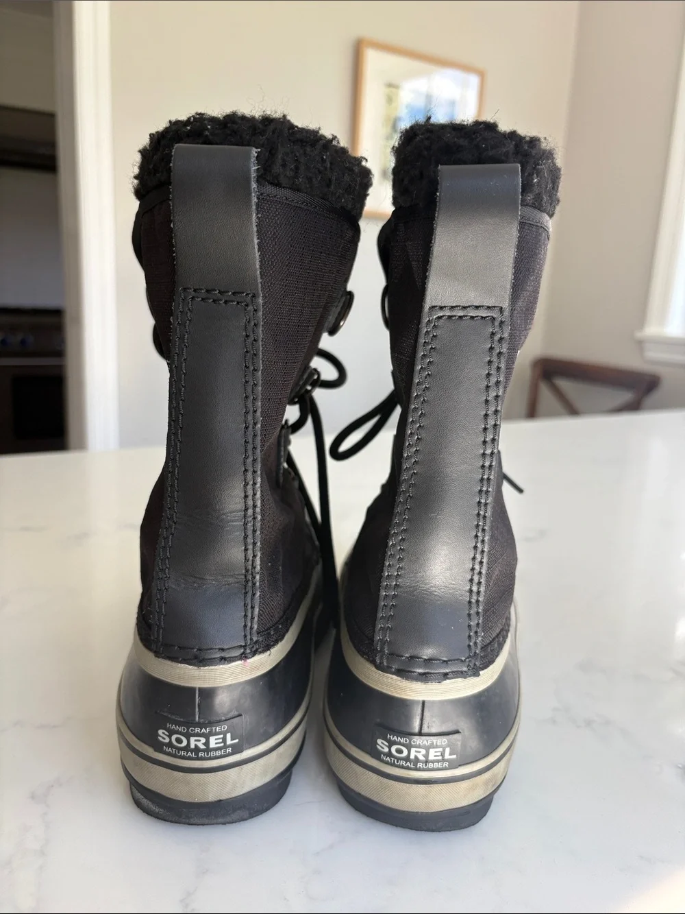 Sorel Mens Black Waterproof Insulated Snow Boots